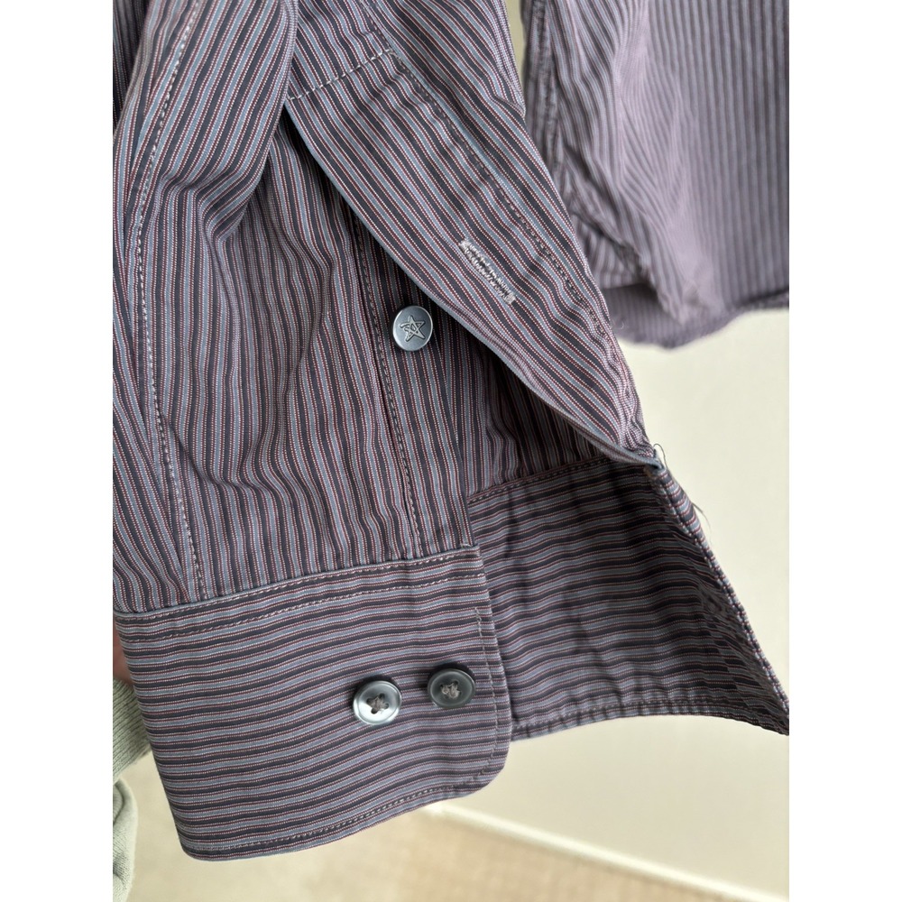 John Varvatos Slim Fit Long Sleeve Button Up Men's Shirt Preppy 17 36/37 - Picture 5 of 8